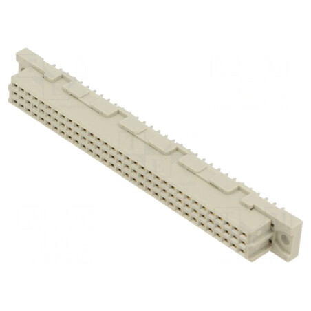 Soclu DIN 41612 tip C mamă 96 PIN THT drept | Electronic-mag.ro | Componente Electronice