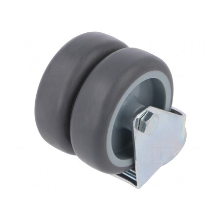 Roată de transport dublă 75mm 100kg | Electronic-mag.ro | Componente Electronice