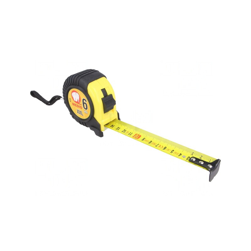 Ruletă de Măsură 6m 25mm ABS și Cauciuc | Electronic-mag.ro | Componente Electronice