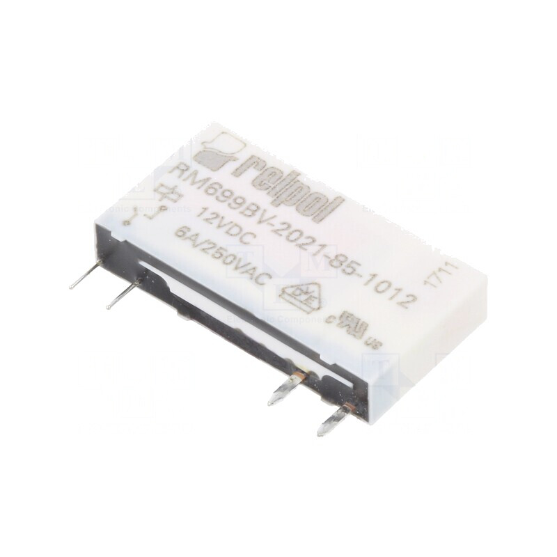 Releu electromagnetic SPST-NO 12V DC 6A 250V AC | Electronic-mag.ro | Componente Electronice