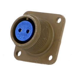Conector circular din aluminiu 12S 97 Oliv | Electronic-mag.ro | Componente Electronice
