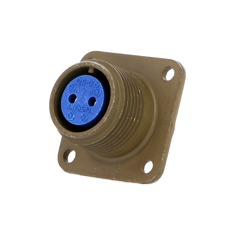 Conector circular din aluminiu 12S 97 Oliv | Electronic-mag.ro | Componente Electronice