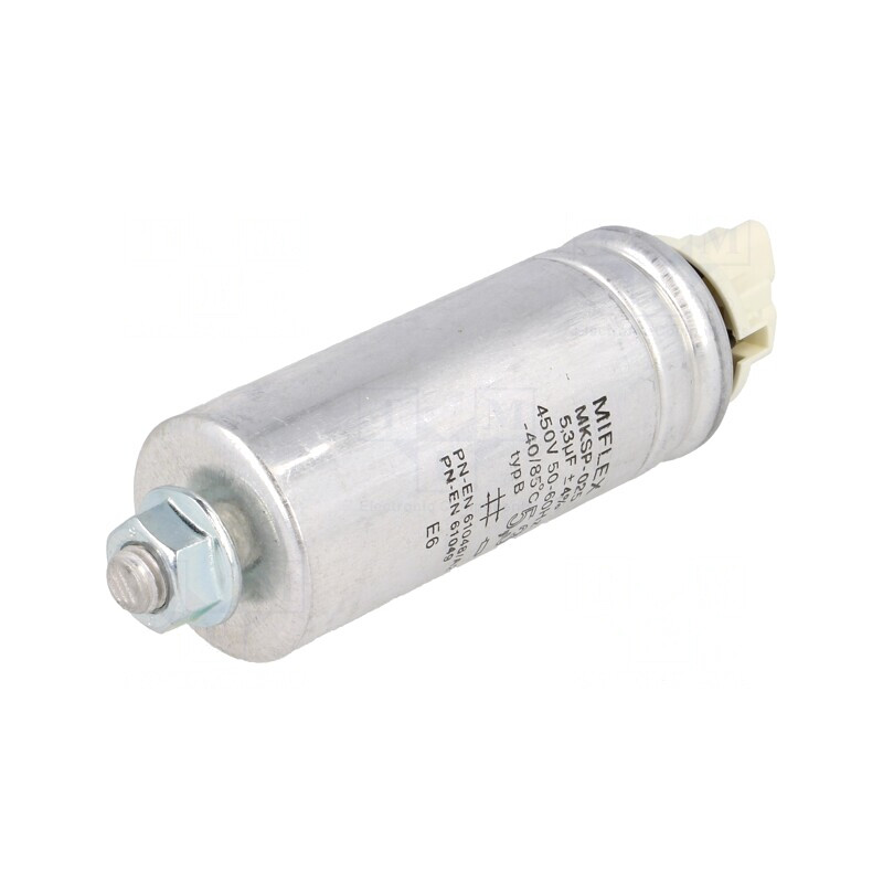 Condensator pentru lămpi cu descărcare în gaze 5,3uF 450VAC | Electronic-mag.ro | Componente Electronice Condensator pentru lămpi cu descărcare în gaze 5,3uF 450VAC | Electronic-mag.ro | Componente Electronice