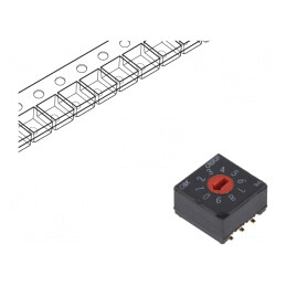 Întrerupător codificare DEC/BCD Poz: 10 SMT | Electronic-mag.ro | Componente Electronice