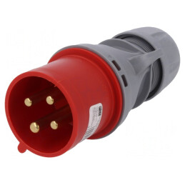 Conector de alimentare AC trifazat 32A 400VAC IP44 | Electronic-mag.ro | Componente Electronice
