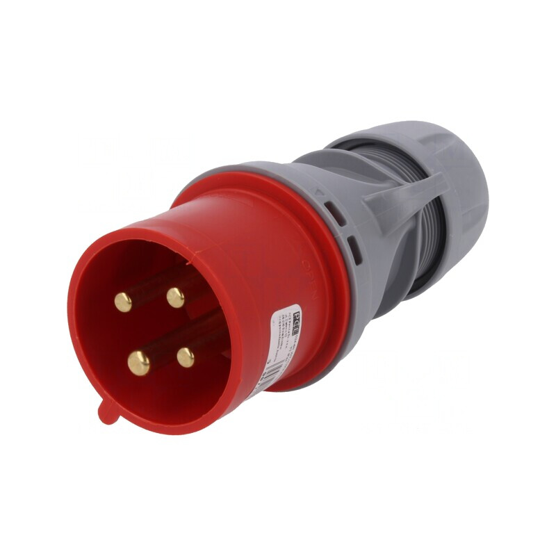 Conector de alimentare AC trifazat 32A 400VAC IP44 | Electronic-mag.ro | Componente Electronice