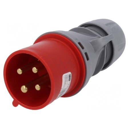Conector de alimentare AC trifazat 32A 400VAC IP44 | Electronic-mag.ro | Componente Electronice