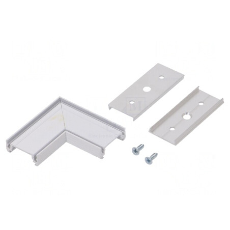 Conector 90° Alb Aluminiu SURFACE14 | Electronic-mag.ro | Componente Electronice