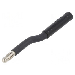 Adaptor Banană 4mm Nichelat Negru 25A Priză | Electronic-mag.ro | Componente Electronice