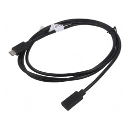 Cablu USB 2.0 USB-C 1.5m Negru | Electronic-mag.ro | Componente Electronice