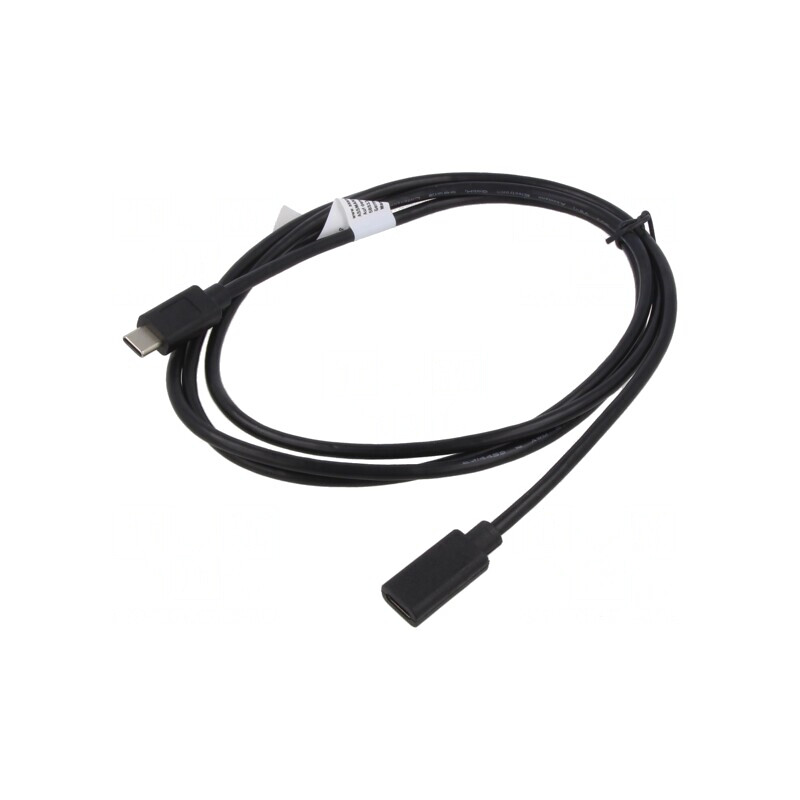 Cablu USB 2.0 USB-C 1.5m Negru | Electronic-mag.ro | Componente Electronice