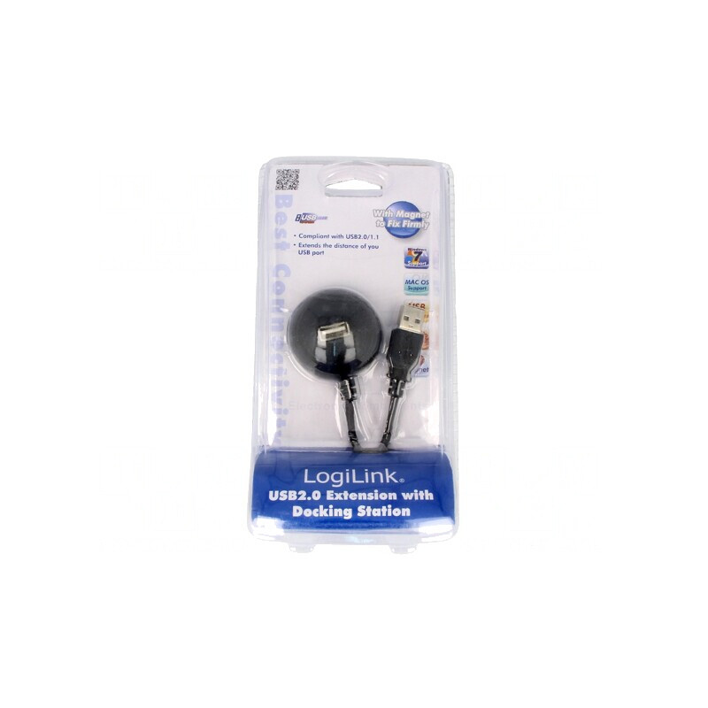 Cablu USB 2.0 A-A Nichelat 1.5m Negru | Electronic-mag.ro | Componente Electronice