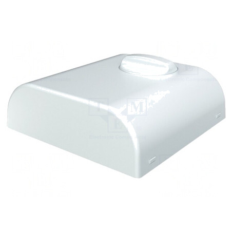 Carcasă de perete ABS albă 80x80x25mm | Electronic-mag.ro | Componente Electronice