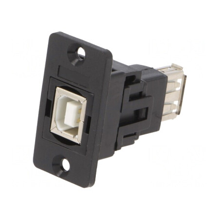 Adaptor USB A la USB B Slim Aurit USB 2.0 Plastic | Electronic-mag.ro | Componente Electronice