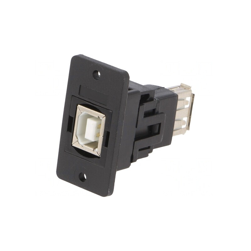 Adaptor USB A/B SLIM USB 2.0 Aurit Plastic | Electronic-mag.ro | Componente Electronice