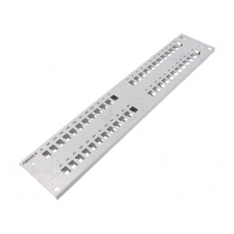 Panou frontal 2U dublu gri | Electronic-mag.ro | Componente Electronice