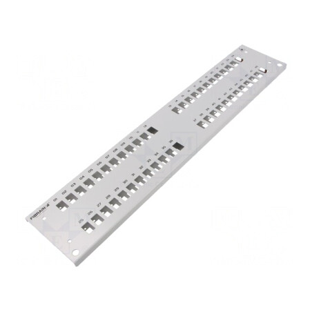 Panou frontal 2U dublu gri | Electronic-mag.ro | Componente Electronice