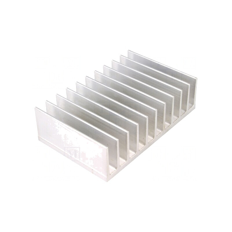 Radiator extrudat cu aripioare 80mm x 124mm x 35mm brut | Electronic-mag.ro | Componente Electronice