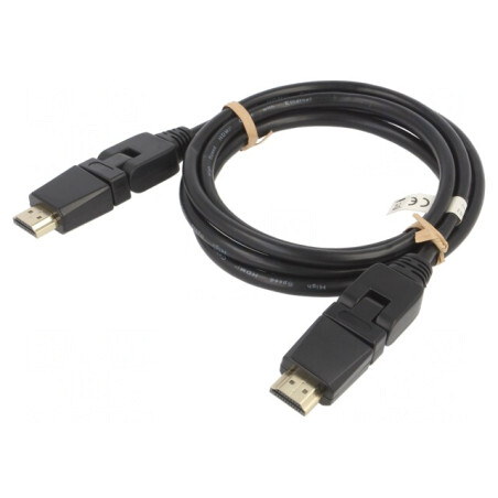Cablu HDMI 2.0 HDCP 2.2 2m Negru | Electronic-mag.ro | Componente Electronice