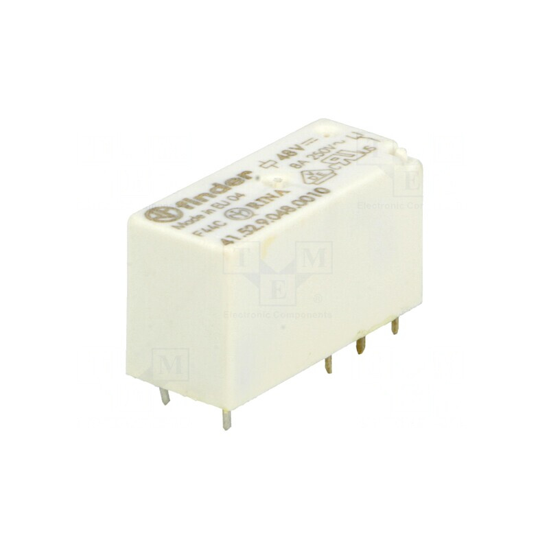 Releu Electromagnetic DPDT 48VDC 15A 8A/250VAC PCB | Electronic-mag.ro | Componente Electronice