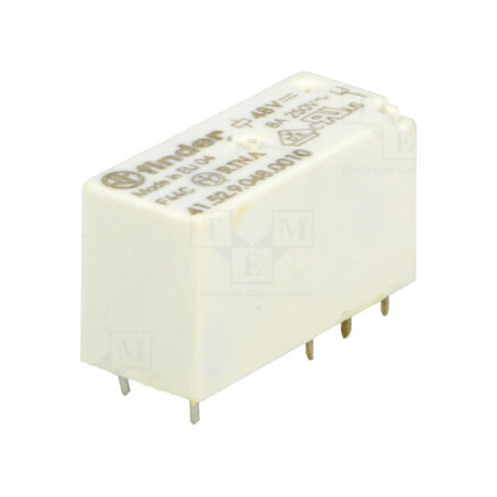Releu Electromagnetic DPDT 48VDC 15A 8A/250VAC PCB | Electronic-mag.ro | Componente Electronice