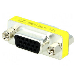 Adaptor D-Sub 15pin HD Femelă-Femelă | Electronic-mag.ro | Componente Electronice