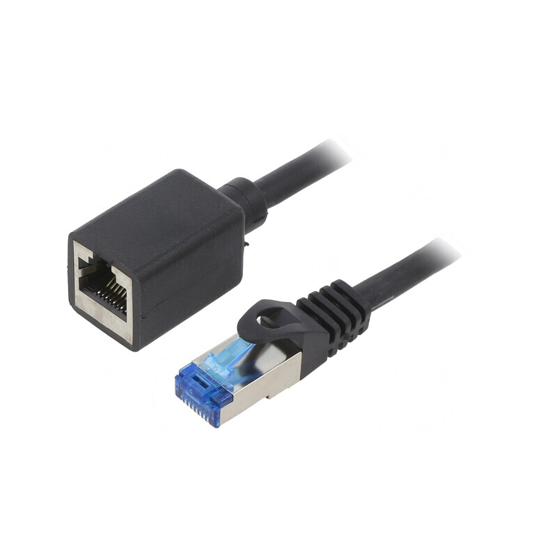 Prelungitor RJ45 S/FTP Negru 2m | Electronic-mag.ro | Componente Electronice