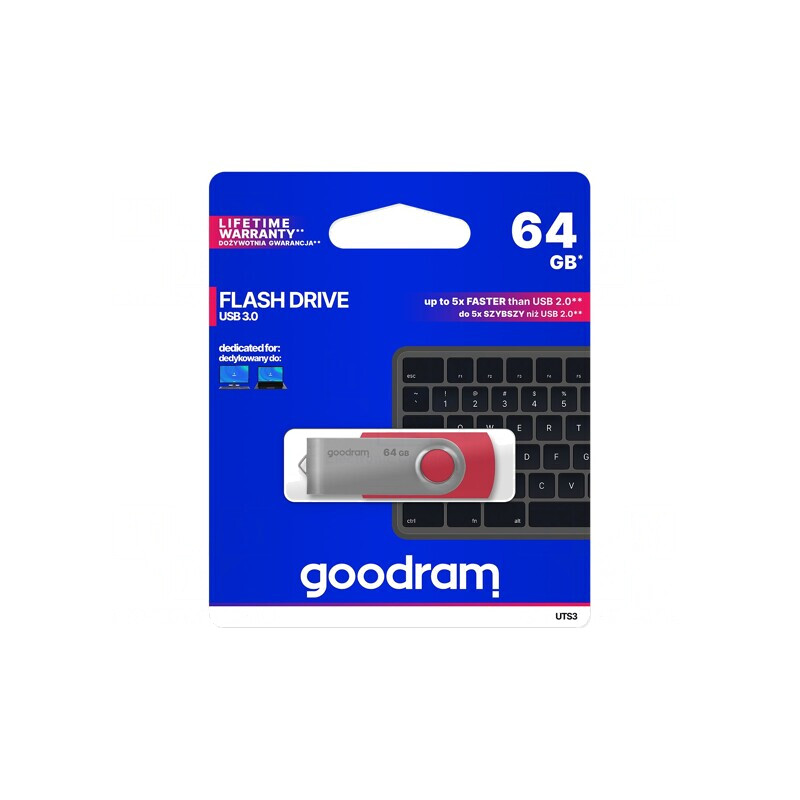 Memorie USB 3.0 64GB Roșie | Electronic-mag.ro | Componente Electronice