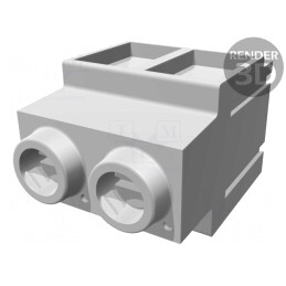 Regletă de Conexiuni PCB 90° 10,16mm 2 Piste