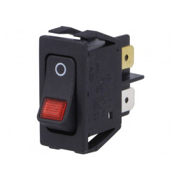 Întrerupător Basculant DPST ON-OFF 16A 250V Negru IP40 230V | Electronic-mag.ro | Componente Electronice