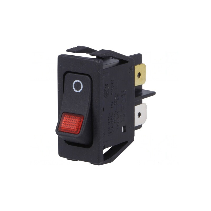 Întrerupător Basculant DPST ON-OFF 16A 250V Negru IP40 230V | Electronic-mag.ro | Componente Electronice