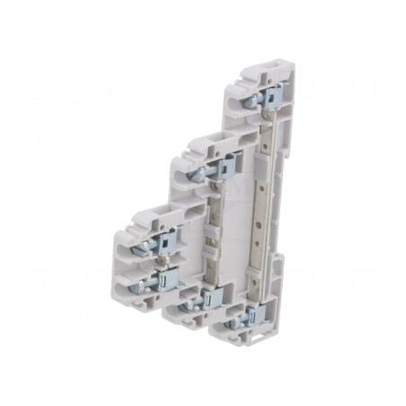 Terminal Îmbinare Șine 0,5-4mm2 3 Piste 6 Borne Gri 6,4mm | Electronic-mag.ro | Componente Electronice