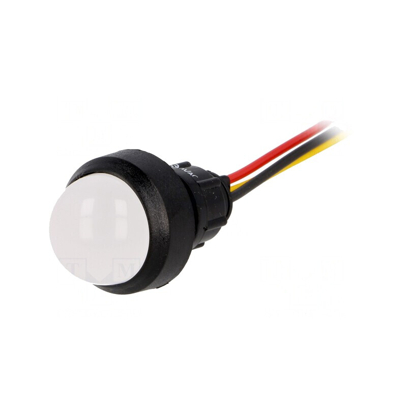 Lampă de control LED galben/roşu 230V 13mm IP40 | Electronic-mag.ro | Componente Electronice