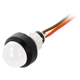 Lampă de control LED galben/roșu 24V 13mm | Electronic-mag.ro | Componente Electronice