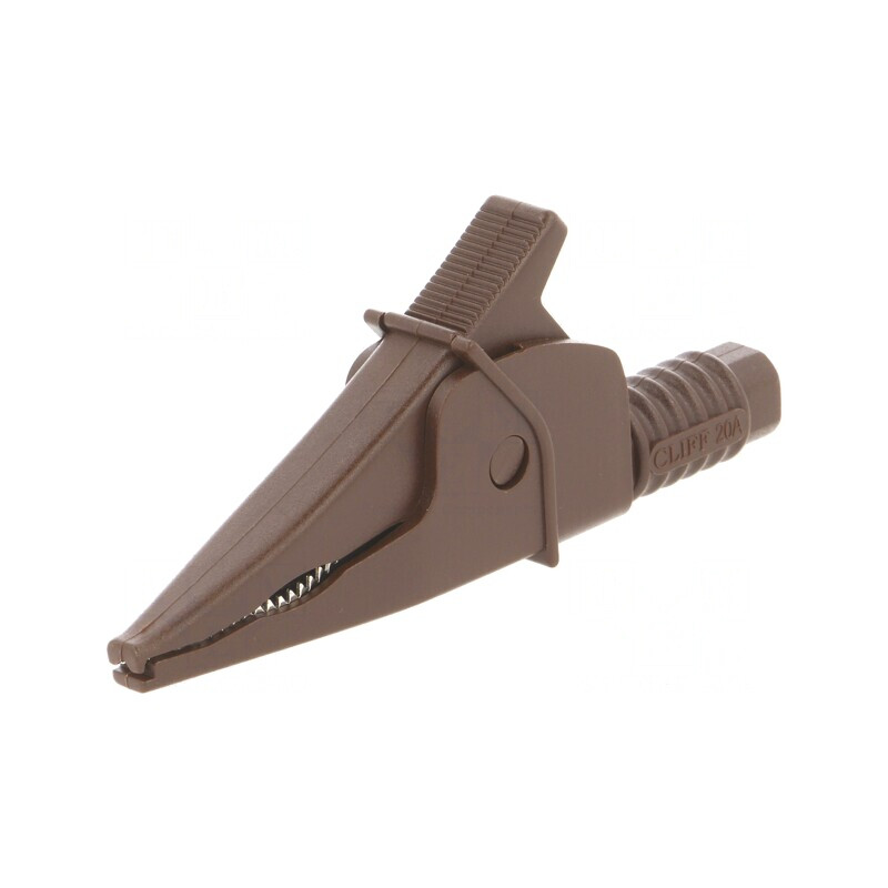 Bornă crocodil maro 20A 39mm 1kV 4mm | Electronic-mag.ro | Componente Electronice Bornă crocodil maro 20A 39mm 1kV 4mm | Electronic-mag.ro | Componente Electronice