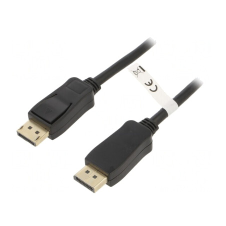 Cablu DisplayPort 1.2 HDCP 2.2 PVC 3m Negru | Electronic-mag.ro | Componente Electronice