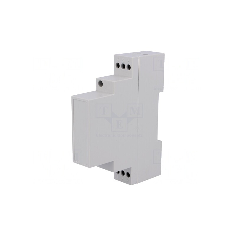 Carcasă pentru șină DIN, gri, 90x17x71mm | Electronic-mag.ro | Componente Electronice
