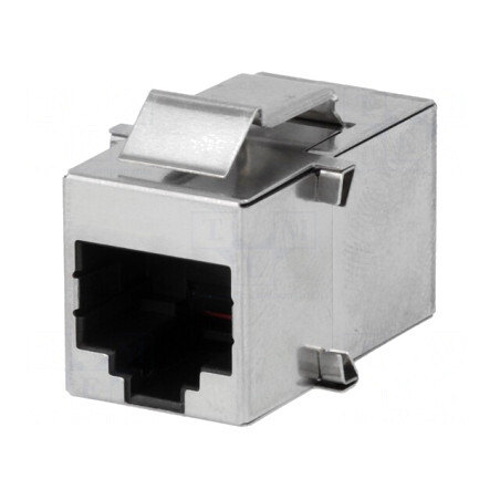 Soclu Adaptor 8 PIN Ecranat Aurit 8p8c | Electronic-mag.ro | Componente Electronice
