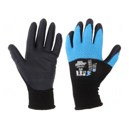 Mănuși de protecție M negru/albastru Bee-Smart