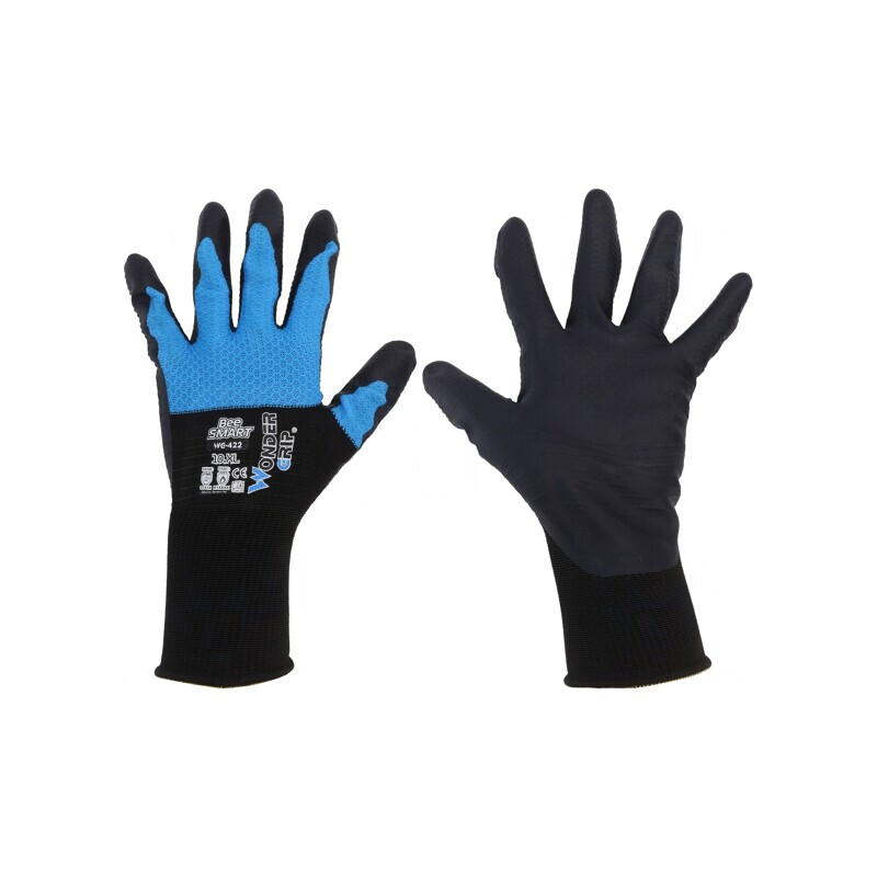 Mănuși de Protecție Negru/Albastru XL | Electronic-mag.ro | Componente Electronice