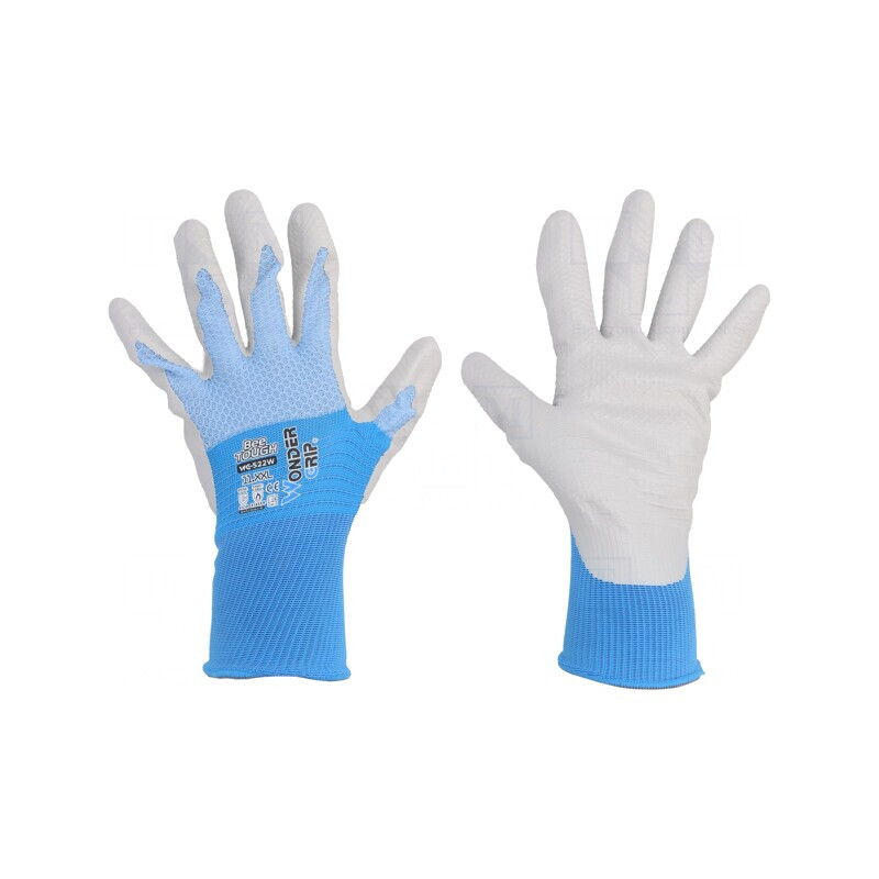 Mănuși de protecție XXL albastru/alb Bee-Tough | Electronic-mag.ro | Componente Electronice Mănuși de protecție XXL albastru/alb Bee-Tough | Electronic-mag.ro | Componente Electronice
