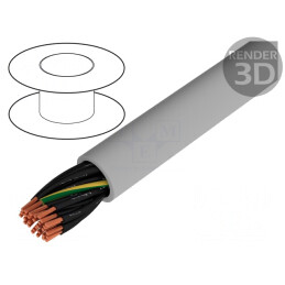 Cablu neecranat JZ-500 30G0,5mm2 300V 500V gri