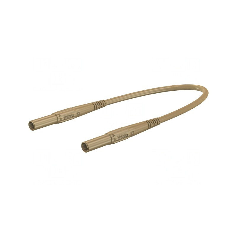 Cablu de măsurare 32A mufă banană 4 mm maro | Electronic-mag.ro | Componente Electronice