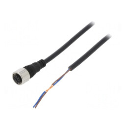 Cablu de conectare M12 2m PVC | Electronic-mag.ro | Componente Electronice