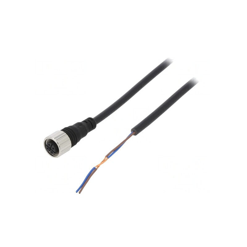 Cablu de conectare M12 2m PVC | Electronic-mag.ro | Componente Electronice