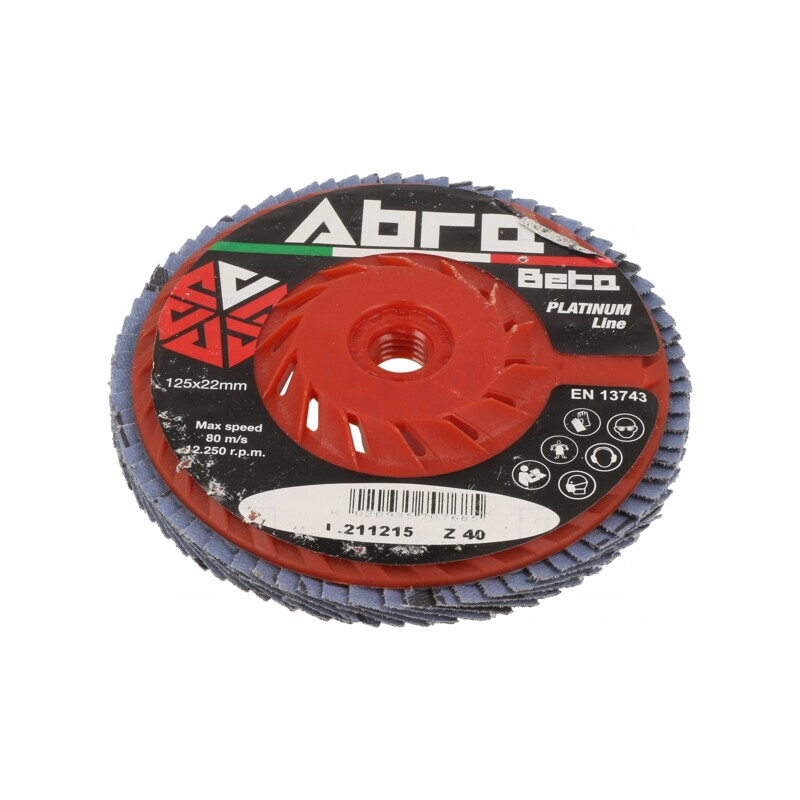 Disc de șlefuit cu lambouri 125mm ventilat | Electronic-mag.ro | Componente Electronice