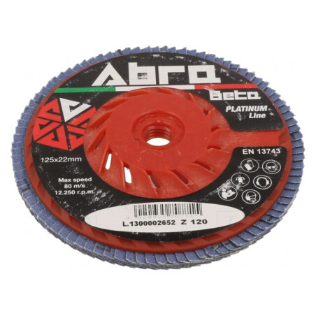 Disc de Şlefuit cu Lambouri Ventilat 125mm 22,23mm | Electronic-mag.ro | Componente Electronice