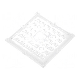 Lentilă LED pătrată plexiglass transparentă 9,2mm
