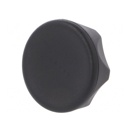Buton de Reglare Negru Ø45mm Filet M8 | Electronic-mag.ro | Componente Electronice