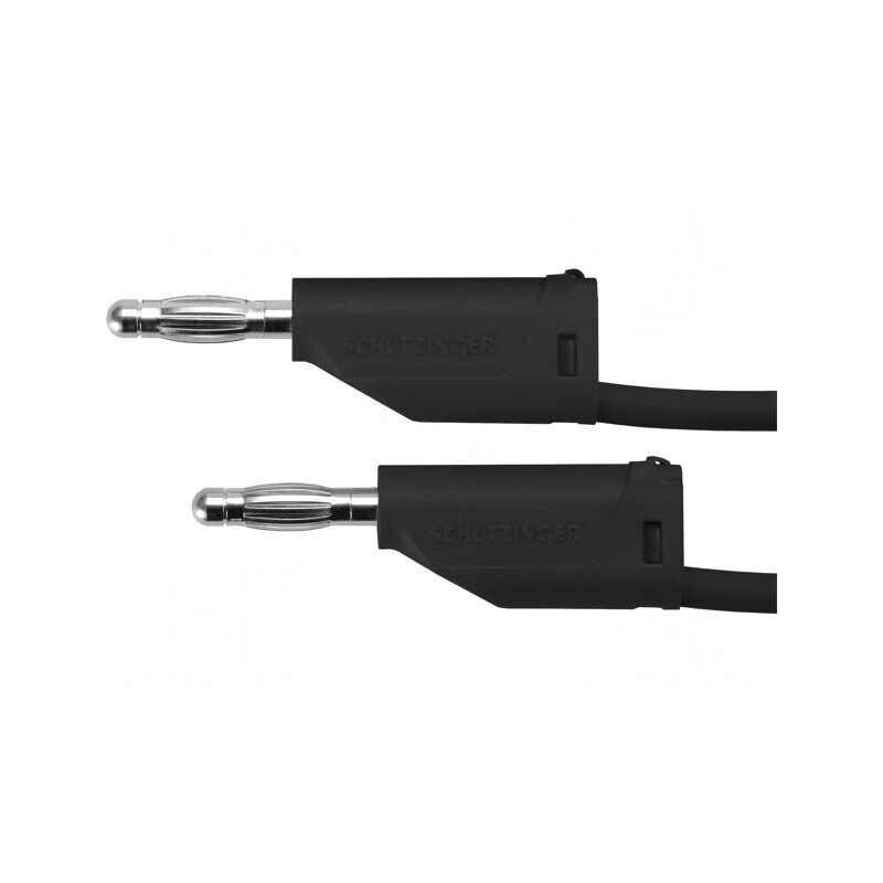Cablu de măsurare negru 4mm 16A 70VDC 33VAC | Electronic-mag.ro | Componente Electronice